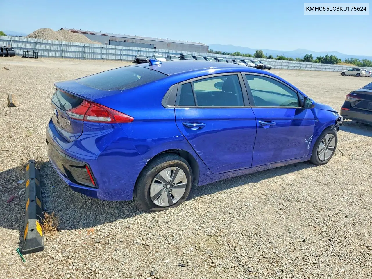 KMHC65LC3KU175624 2019 Hyundai Ioniq Blue