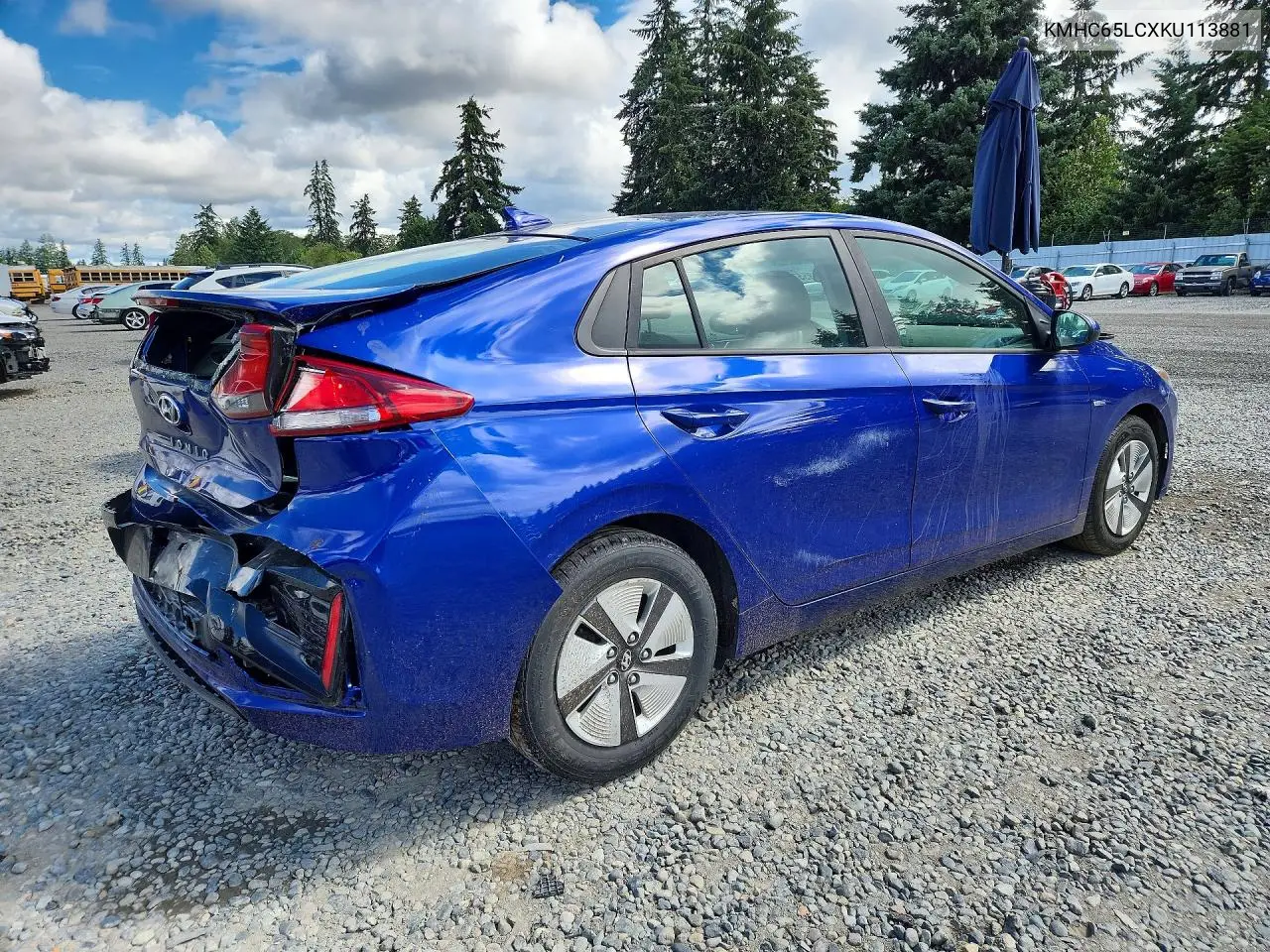2019 Hyundai Ioniq Blue VIN: KMHC65LCXKU113881 Lot: 58485576