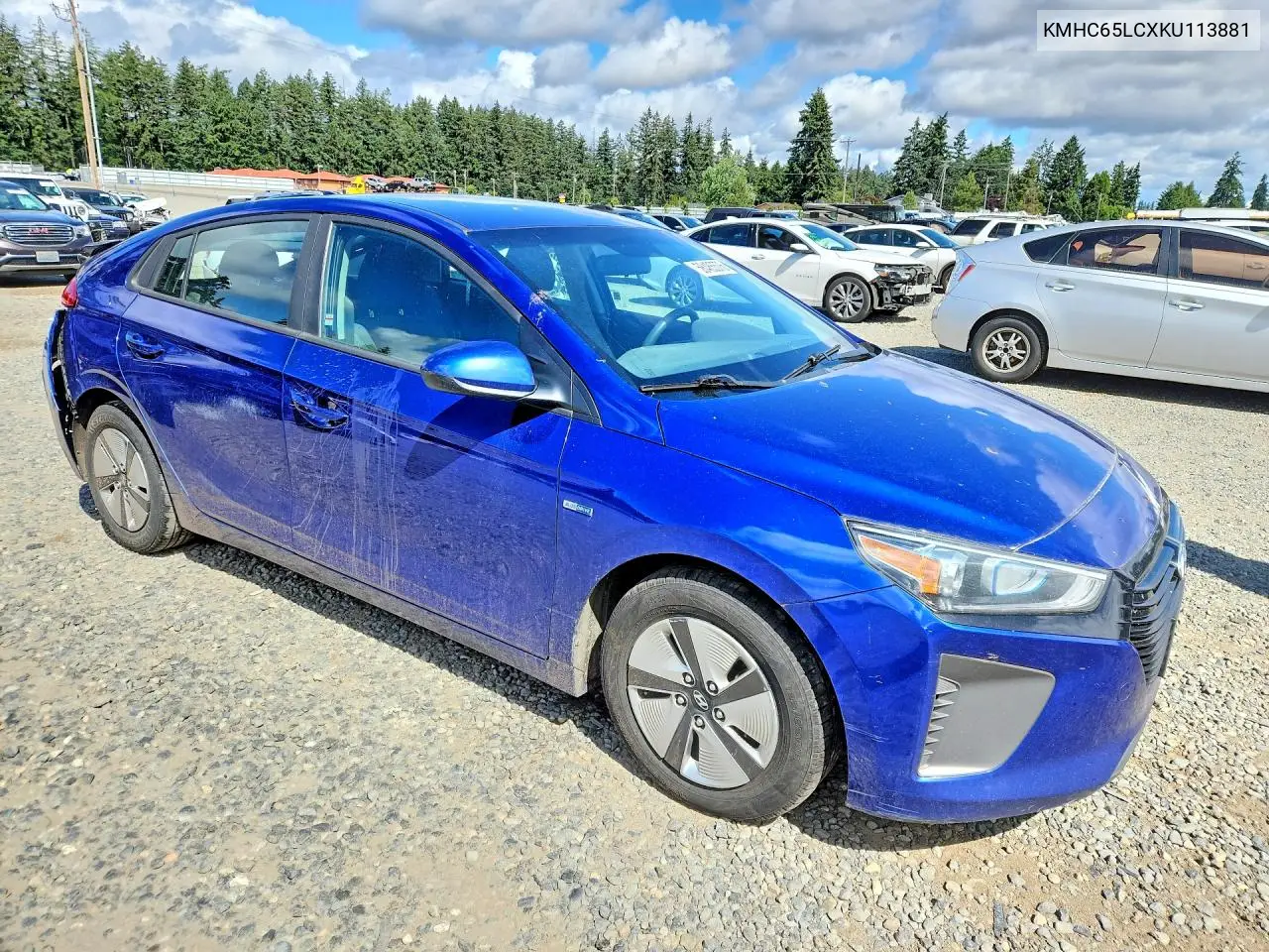 2019 Hyundai Ioniq Blue VIN: KMHC65LCXKU113881 Lot: 58485576