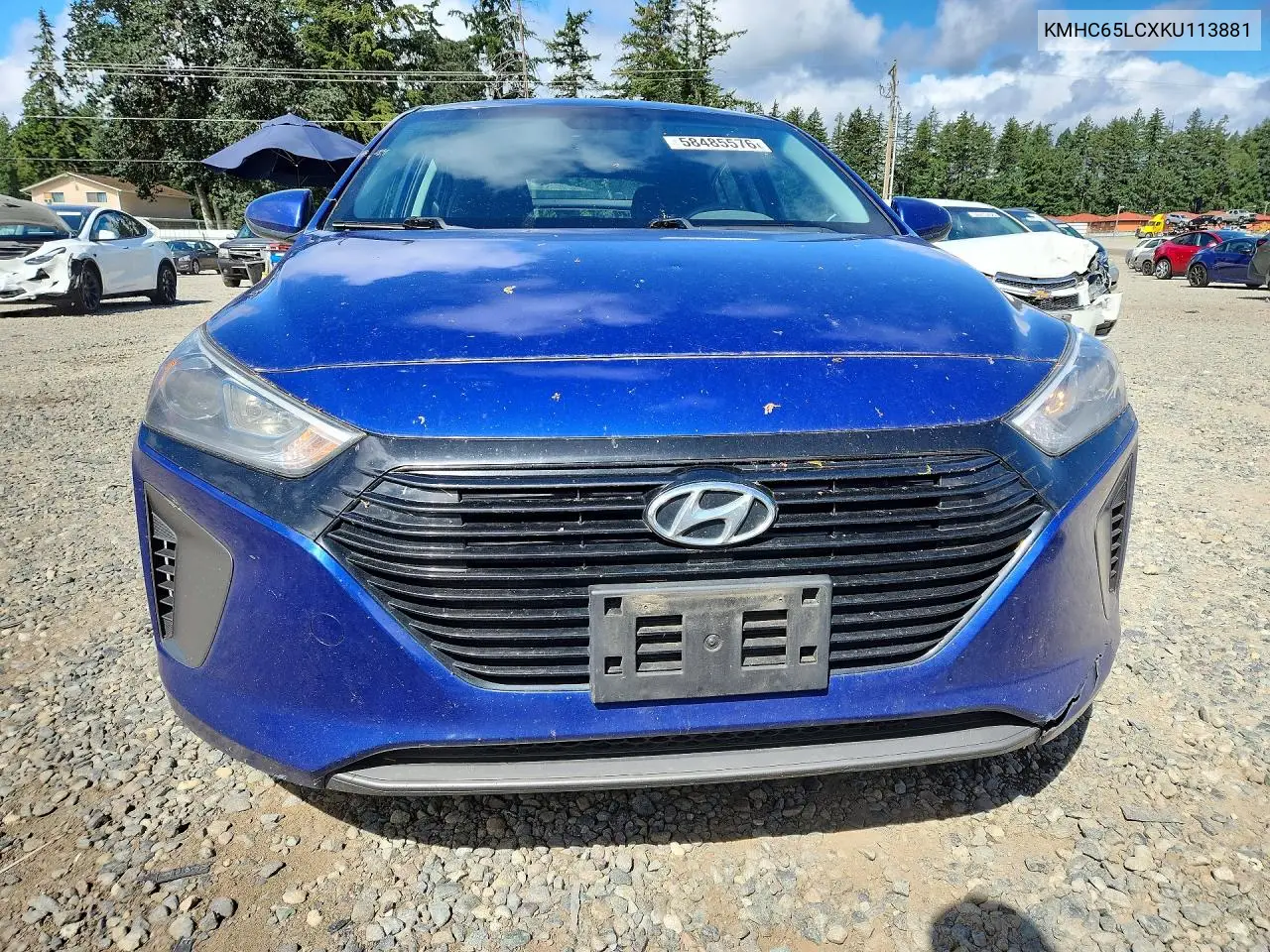 2019 Hyundai Ioniq Blue VIN: KMHC65LCXKU113881 Lot: 58485576