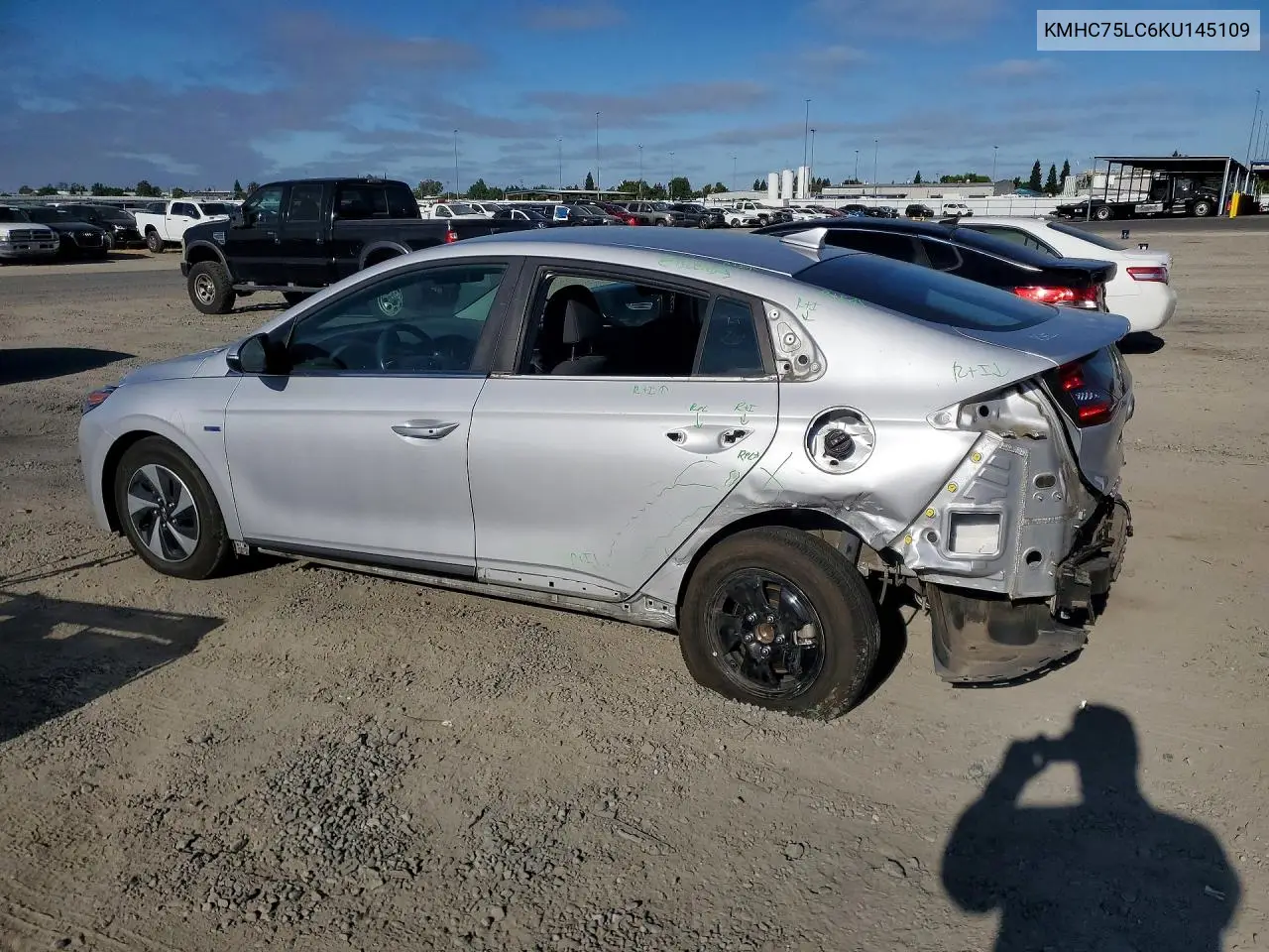 2019 Hyundai Ioniq Sel VIN: KMHC75LC6KU145109 Lot: 59622526