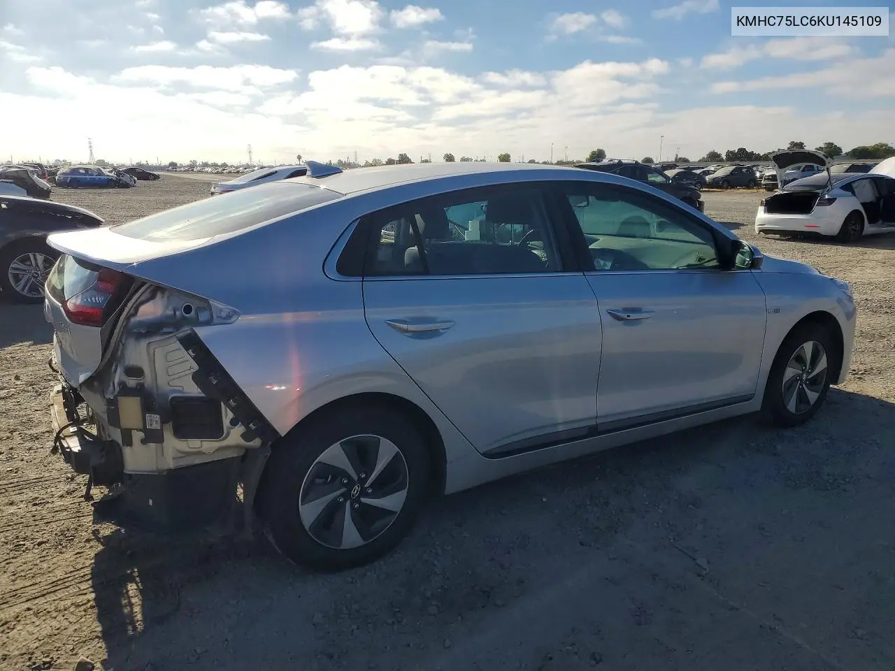 2019 Hyundai Ioniq Sel VIN: KMHC75LC6KU145109 Lot: 59622526