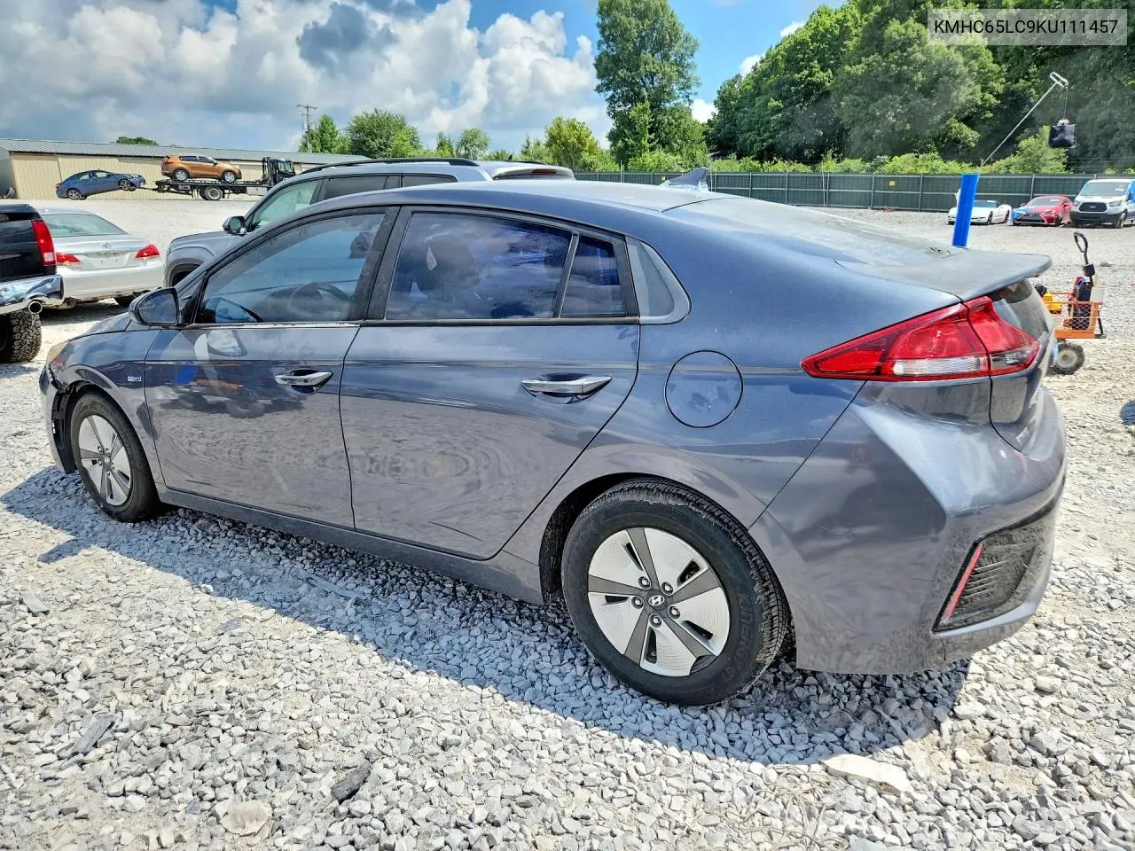 2019 Hyundai Ioniq Blue VIN: KMHC65LC9KU111457 Lot: 60002116