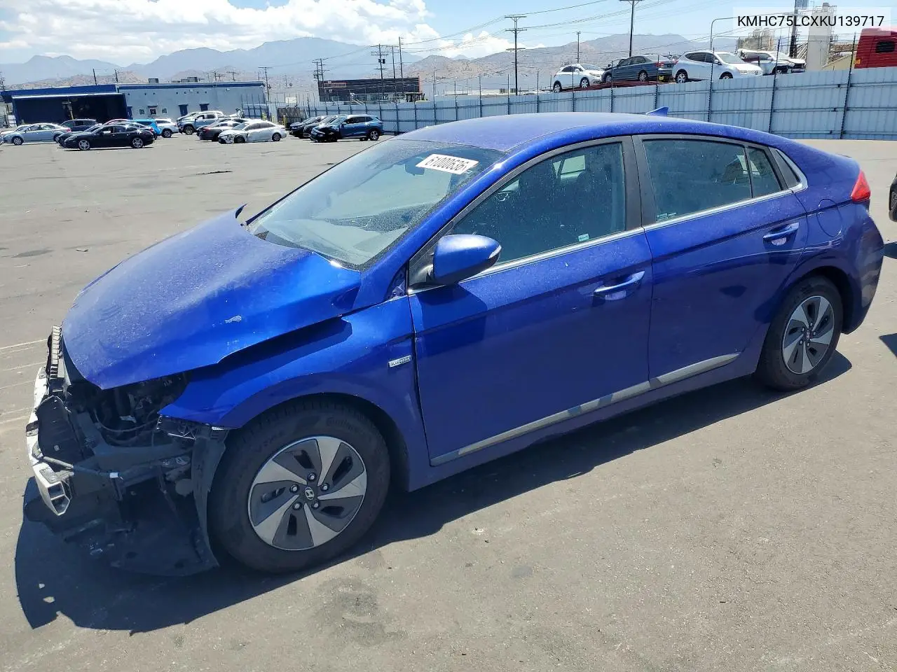 2019 Hyundai Ioniq Sel VIN: KMHC75LCXKU139717 Lot: 61000636