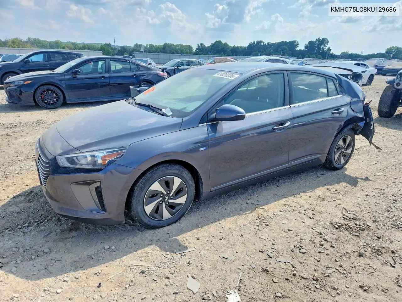 2019 Hyundai Ioniq Sel VIN: KMHC75LC8KU129686 Lot: 61020236