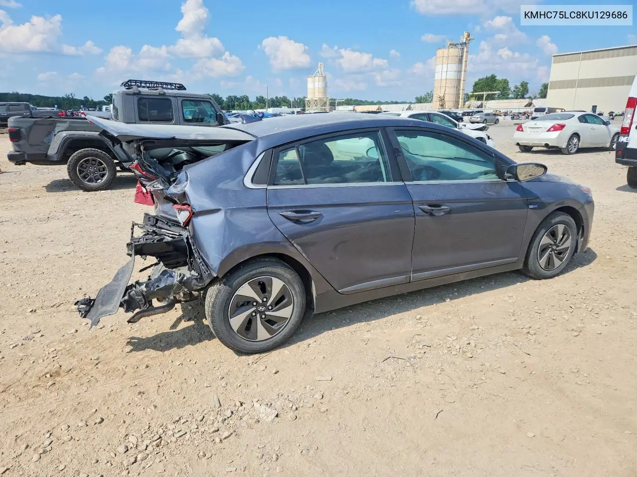2019 Hyundai Ioniq Sel VIN: KMHC75LC8KU129686 Lot: 61020236