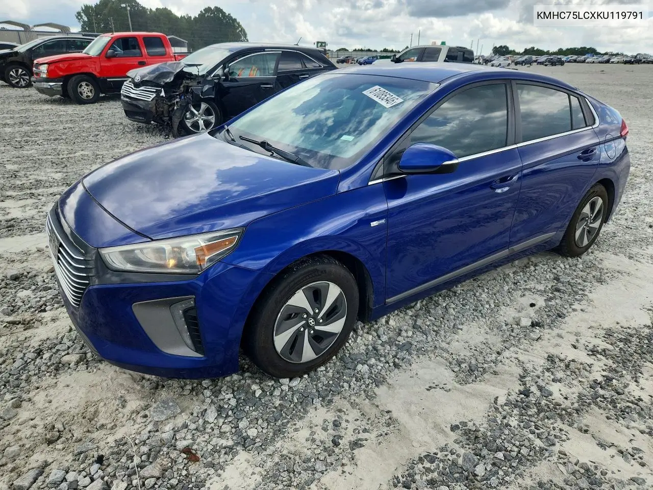 2019 Hyundai Ioniq Sel VIN: KMHC75LCXKU119791 Lot: 61085346