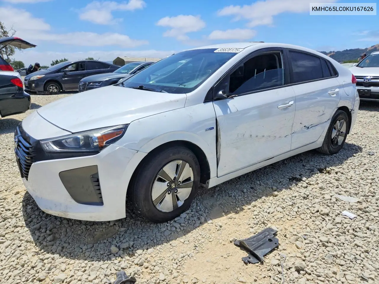2019 Hyundai Ioniq Blue VIN: KMHC65LC0KU167626 Lot: 85628125