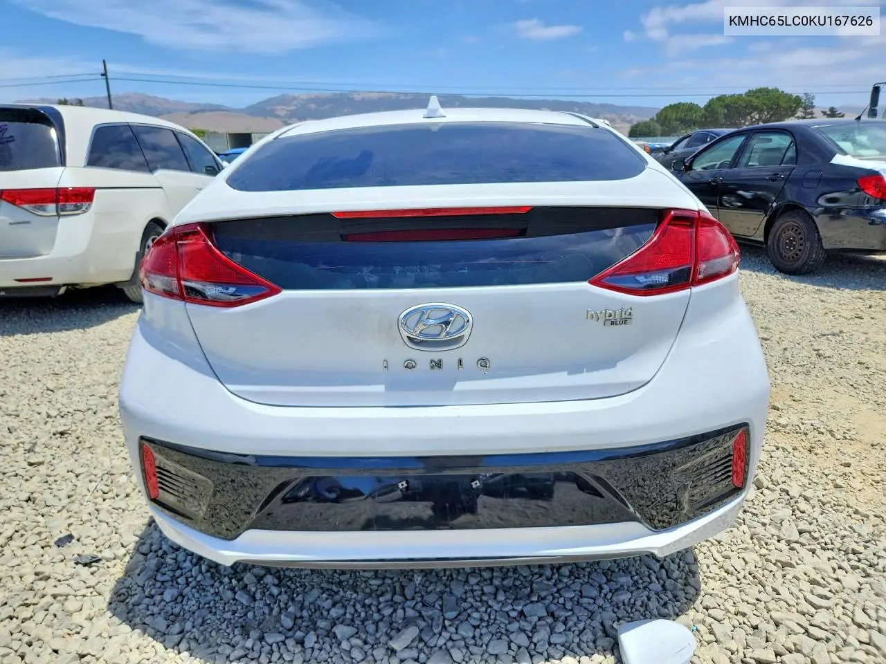 2019 Hyundai Ioniq Blue VIN: KMHC65LC0KU167626 Lot: 85628125