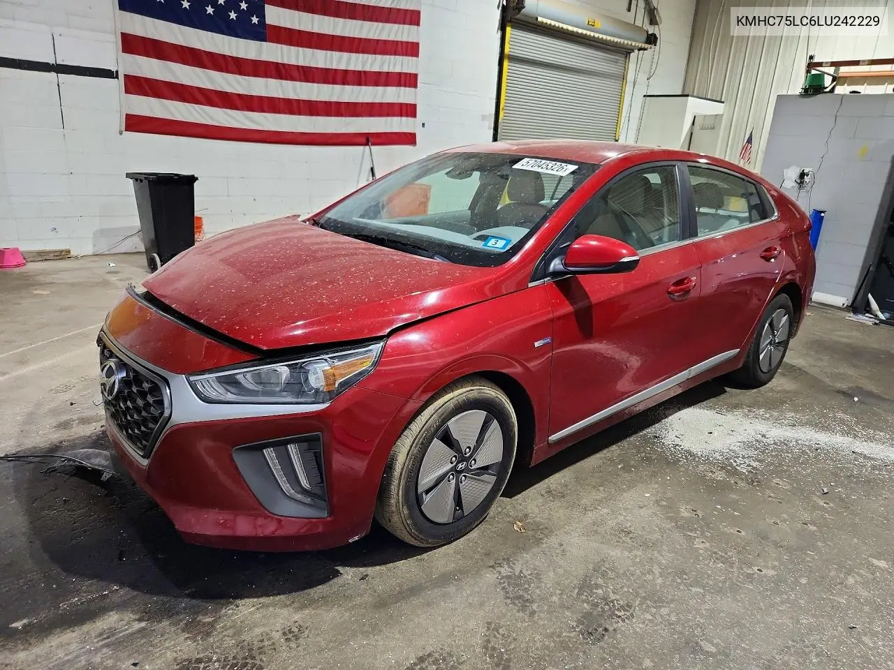 2020 Hyundai Ioniq Se VIN: KMHC75LC6LU242229 Lot: 57045326