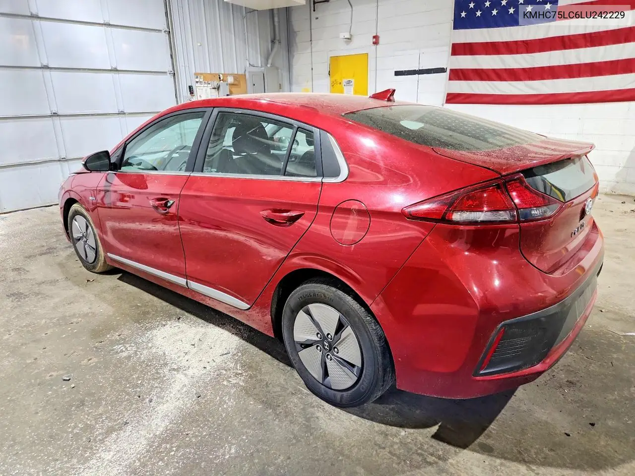 2020 Hyundai Ioniq Se VIN: KMHC75LC6LU242229 Lot: 57045326