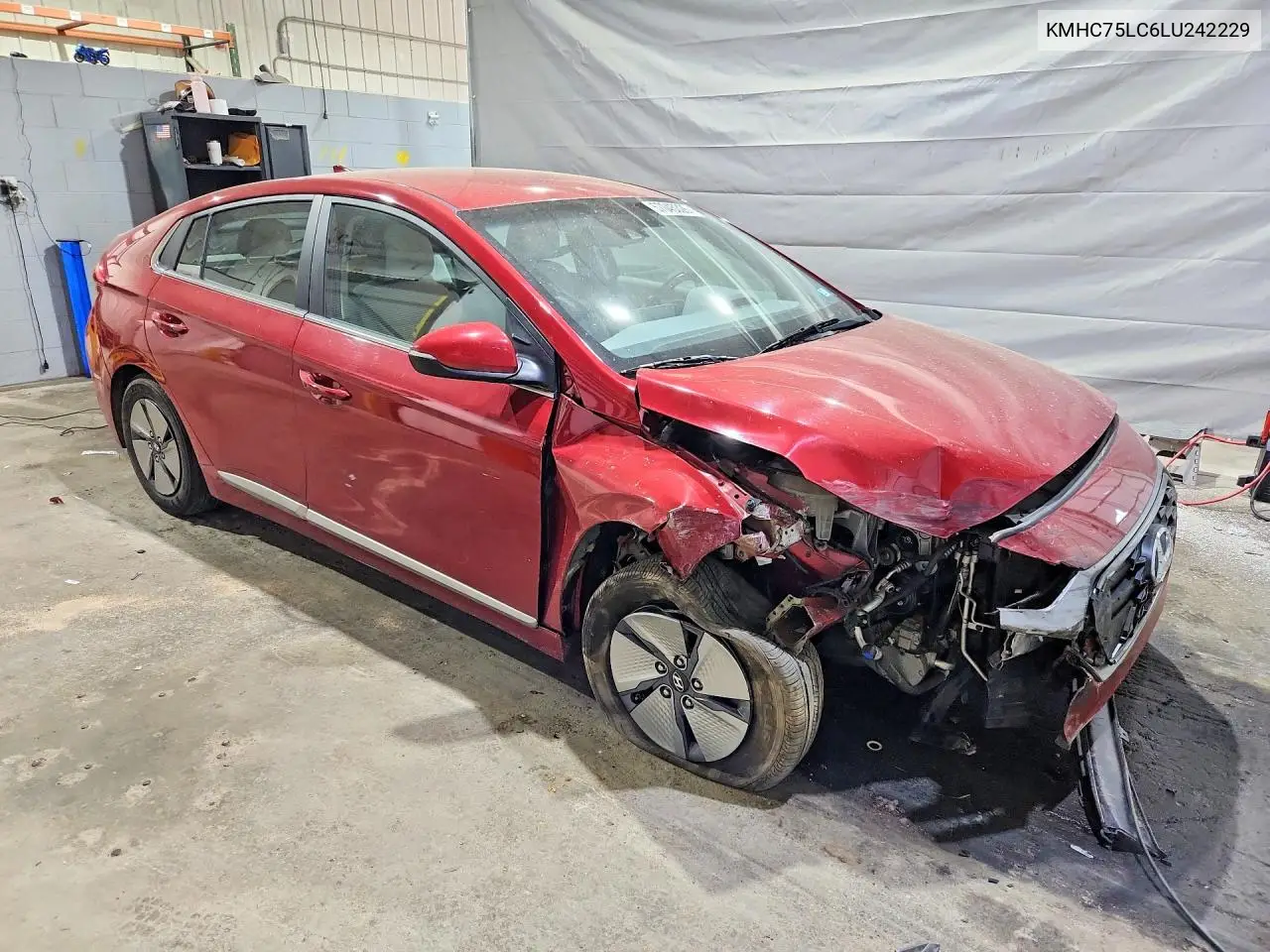 2020 Hyundai Ioniq Se VIN: KMHC75LC6LU242229 Lot: 57045326