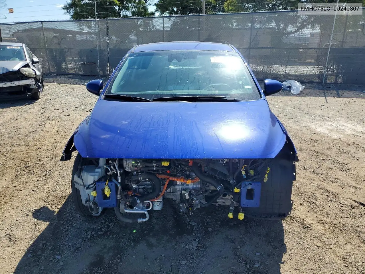 2020 Hyundai Ioniq Se VIN: KMHC75LC1LU240307 Lot: 57375026