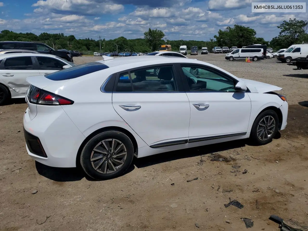 2020 Hyundai Ioniq Limited VIN: KMHC85LJ6LU061353 Lot: 57642376