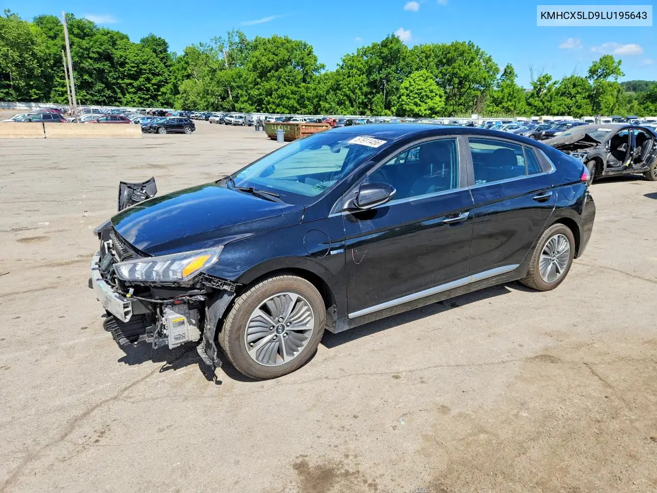 2020 Hyundai Ioniq Limited VIN: KMHCX5LD9LU195643 Lot: 57911456
