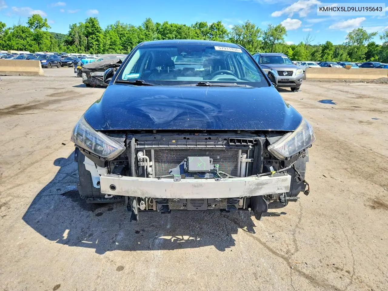 2020 Hyundai Ioniq Limited VIN: KMHCX5LD9LU195643 Lot: 57911456
