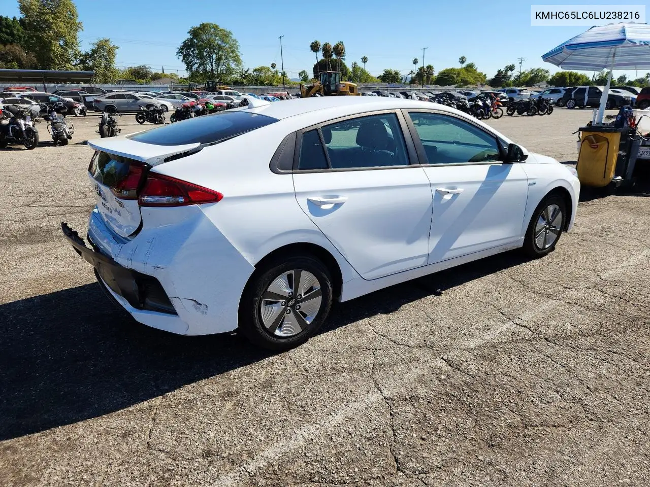 2020 Hyundai Ioniq Blue VIN: KMHC65LC6LU238216 Lot: 58971886