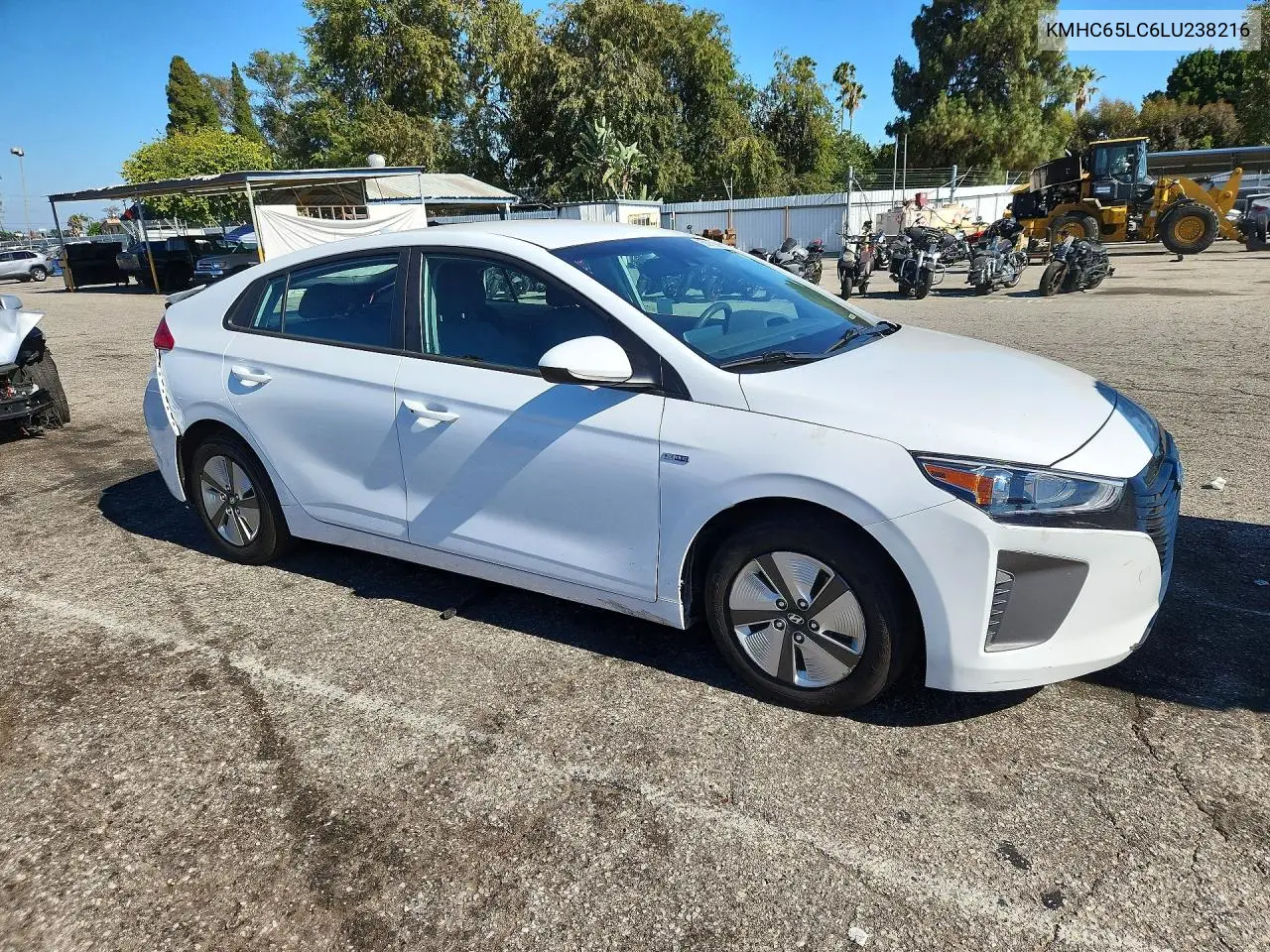2020 Hyundai Ioniq Blue VIN: KMHC65LC6LU238216 Lot: 58971886