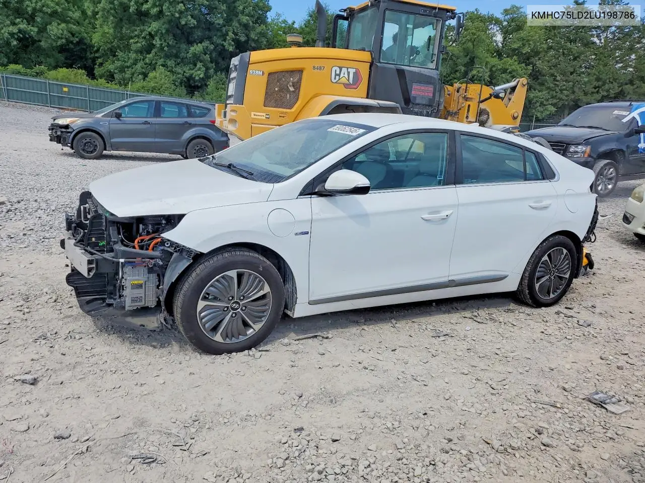 2020 Hyundai Ioniq Sel VIN: KMHC75LD2LU198786 Lot: 59062546