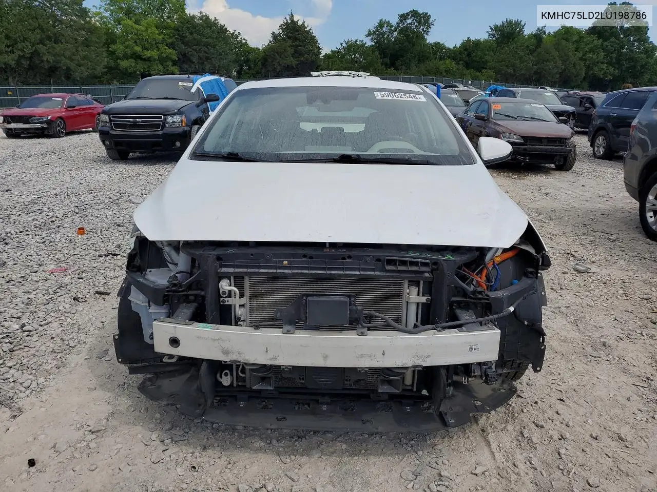 2020 Hyundai Ioniq Sel VIN: KMHC75LD2LU198786 Lot: 59062546