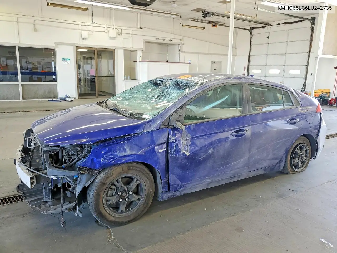 2020 Hyundai Ioniq Blue VIN: KMHC65LC6LU242735 Lot: 60613526