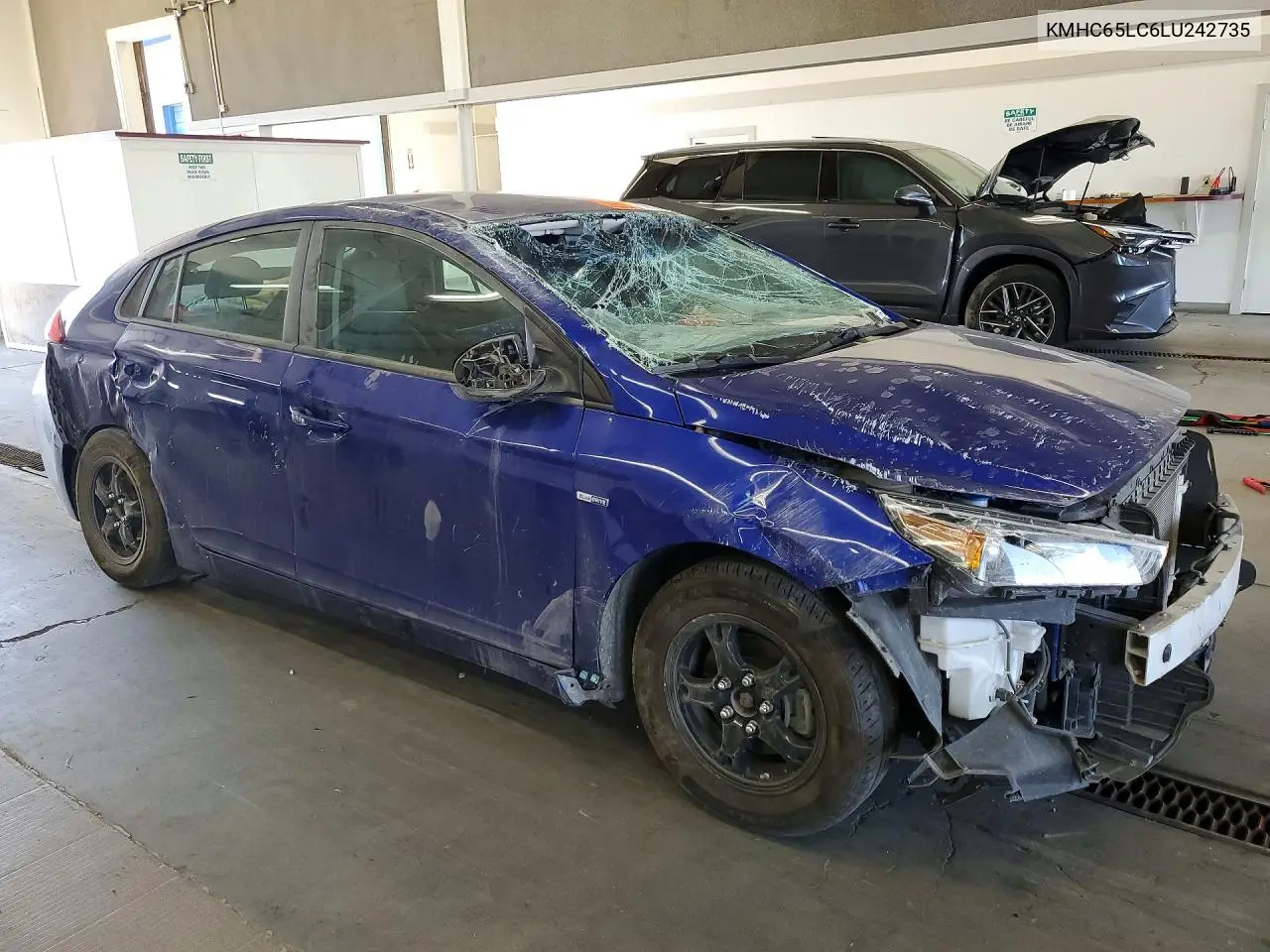 2020 Hyundai Ioniq Blue VIN: KMHC65LC6LU242735 Lot: 60613526