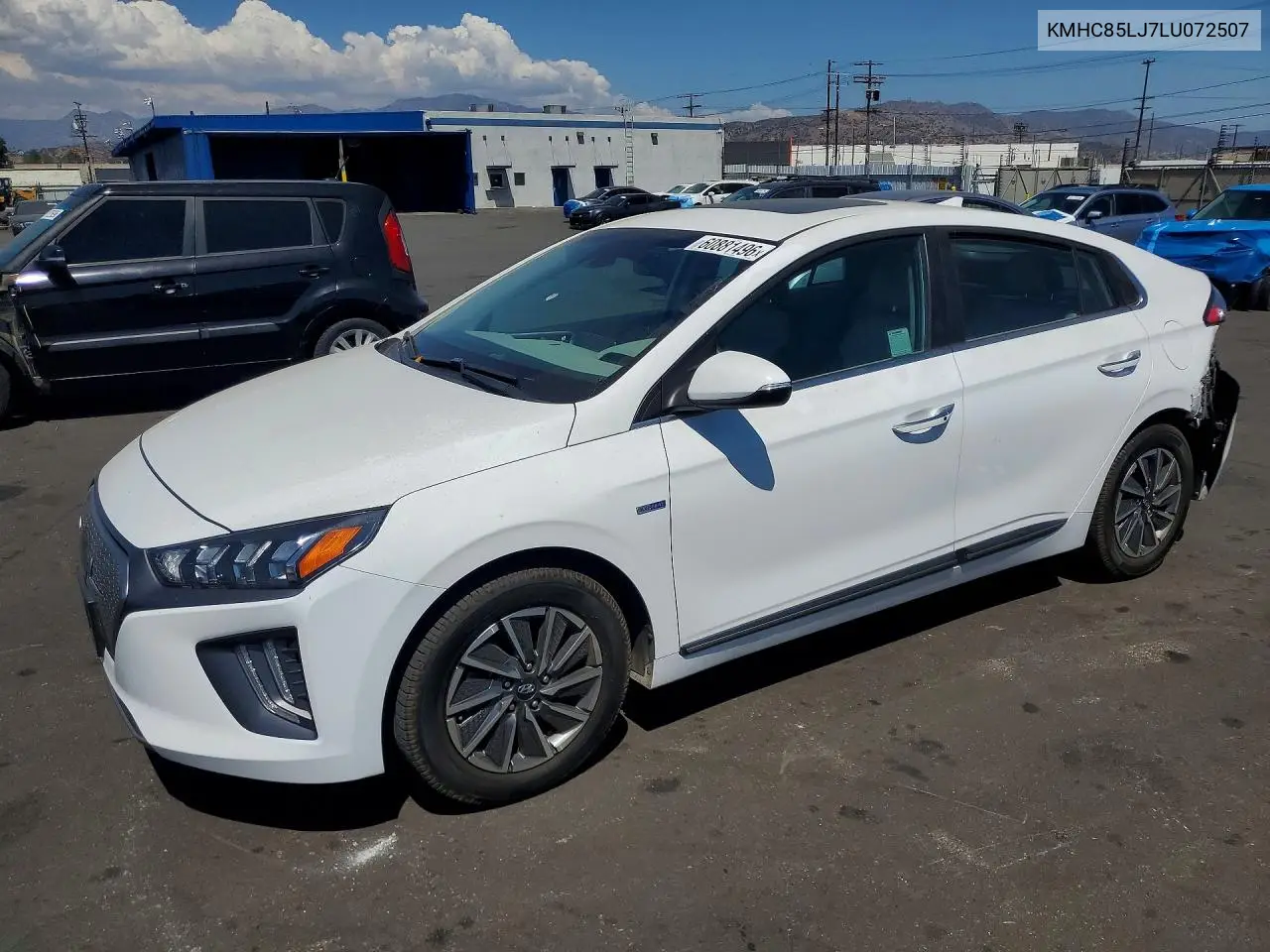 2020 Hyundai Ioniq Limited VIN: KMHC85LJ7LU072507 Lot: 60881496