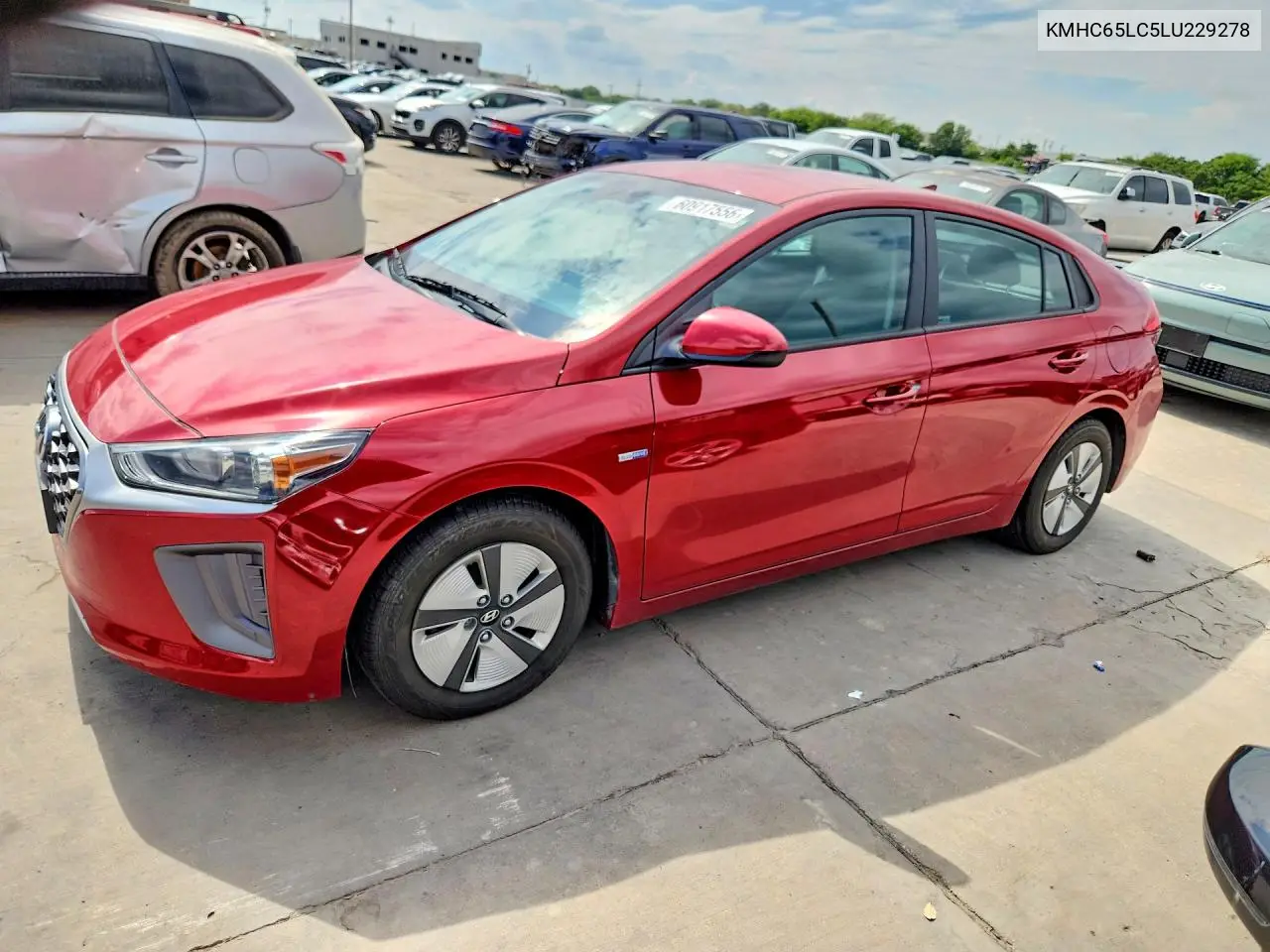 2020 Hyundai Ioniq Blue VIN: KMHC65LC5LU229278 Lot: 60917556
