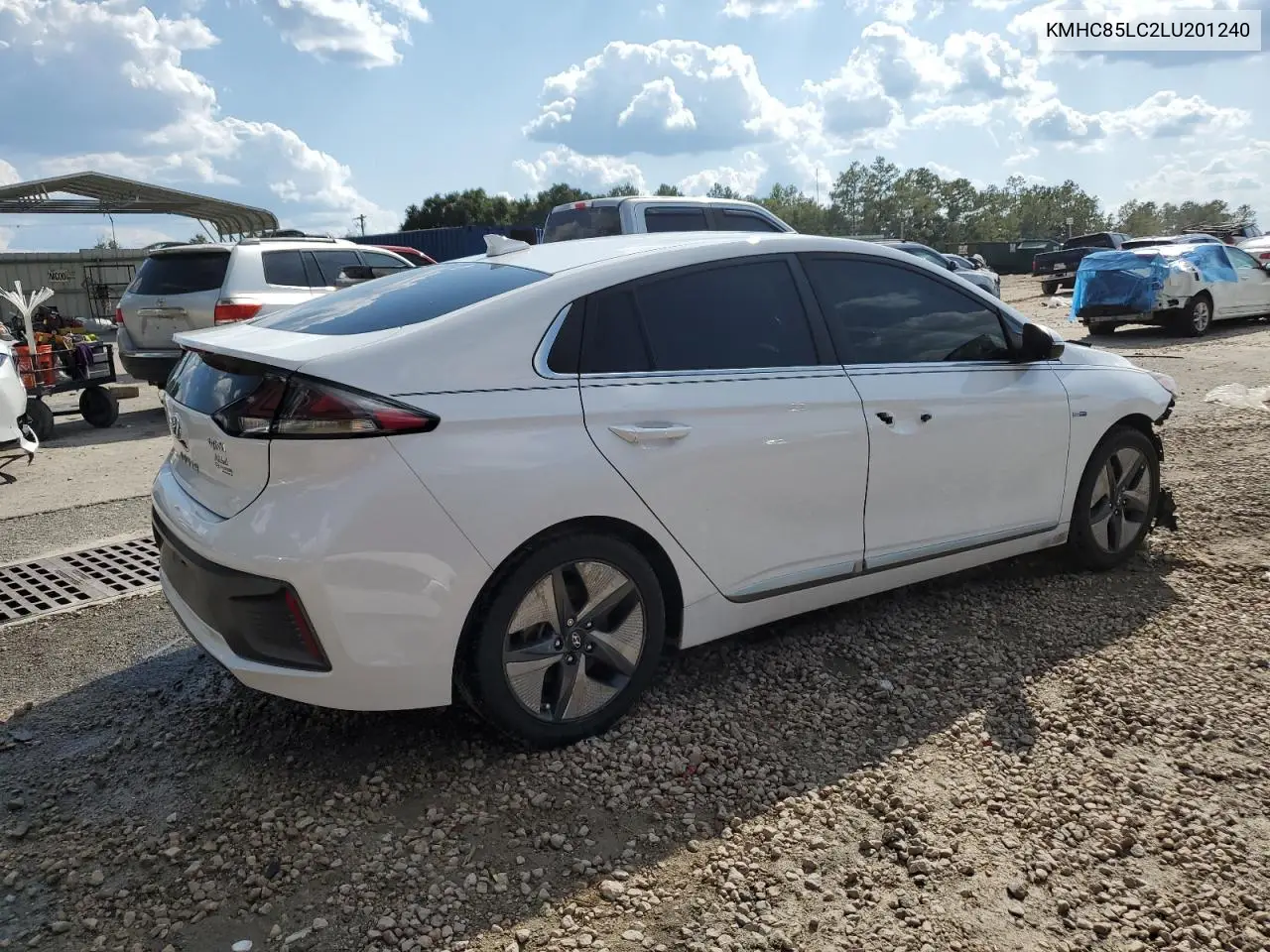 KMHC85LC2LU201240 2020 Hyundai Ioniq Sel