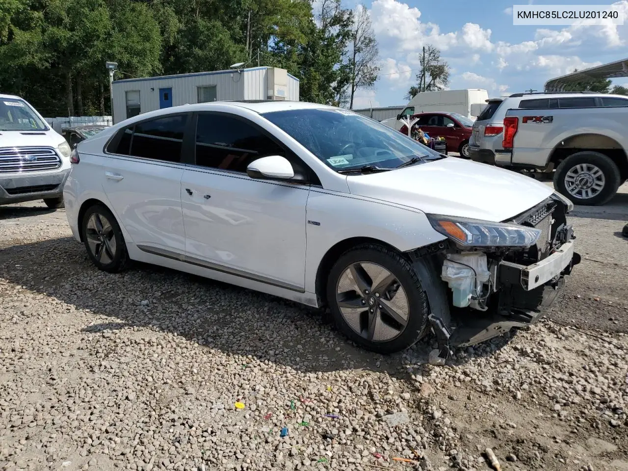 KMHC85LC2LU201240 2020 Hyundai Ioniq Sel