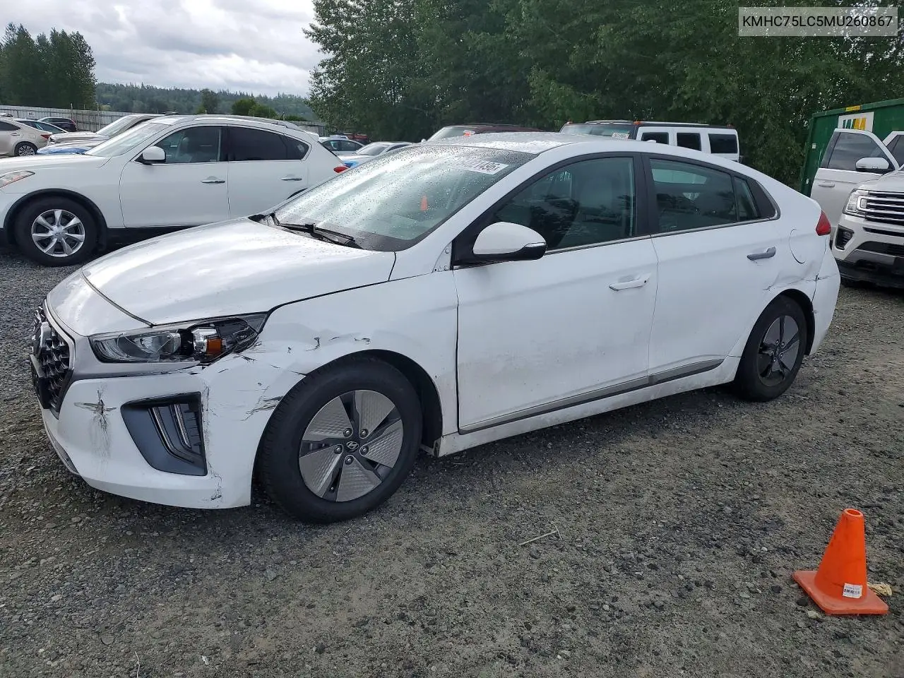 2021 Hyundai Ioniq Se VIN: KMHC75LC5MU260867 Lot: 54821496