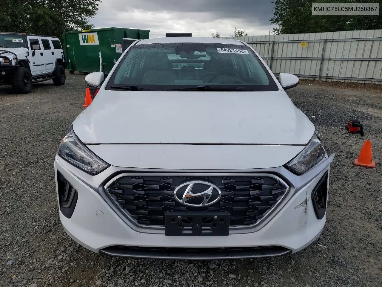 2021 Hyundai Ioniq Se VIN: KMHC75LC5MU260867 Lot: 54821496