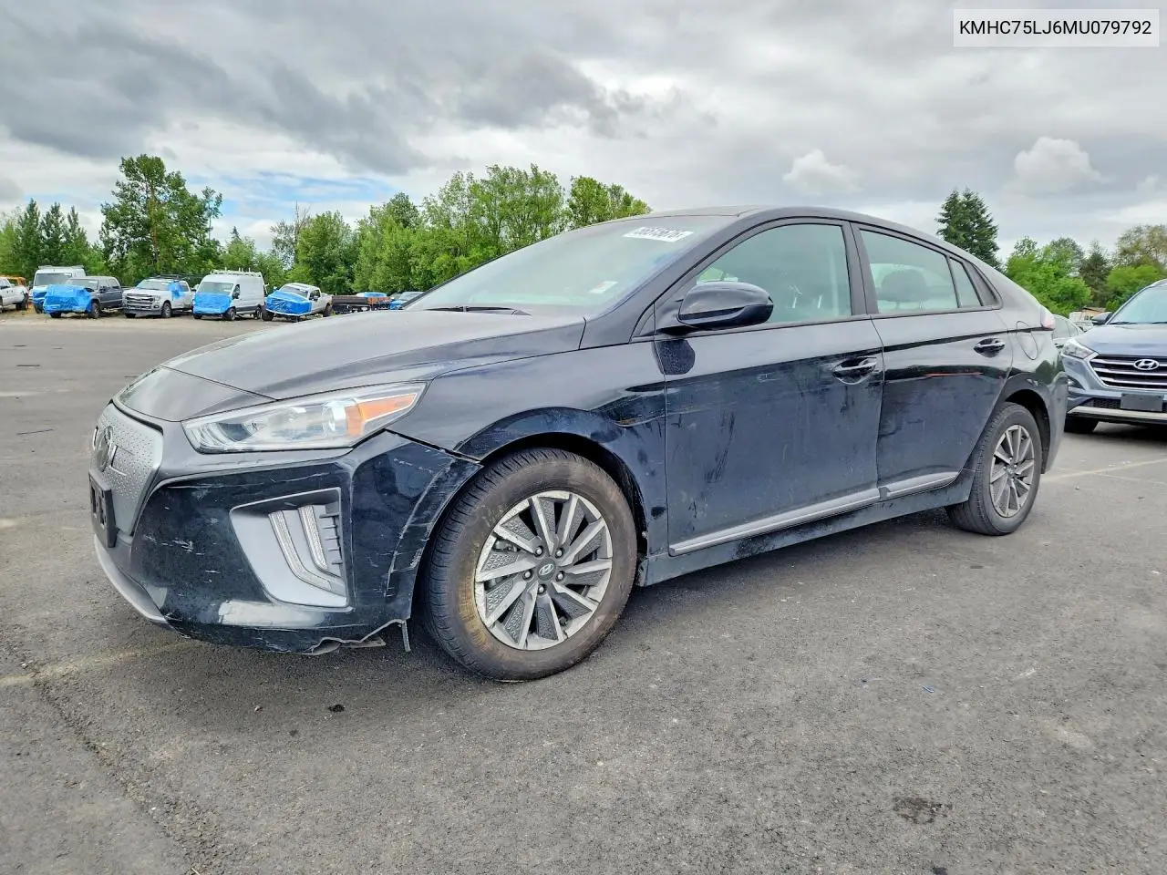 2021 Hyundai Ioniq Se VIN: KMHC75LJ6MU079792 Lot: 56515676