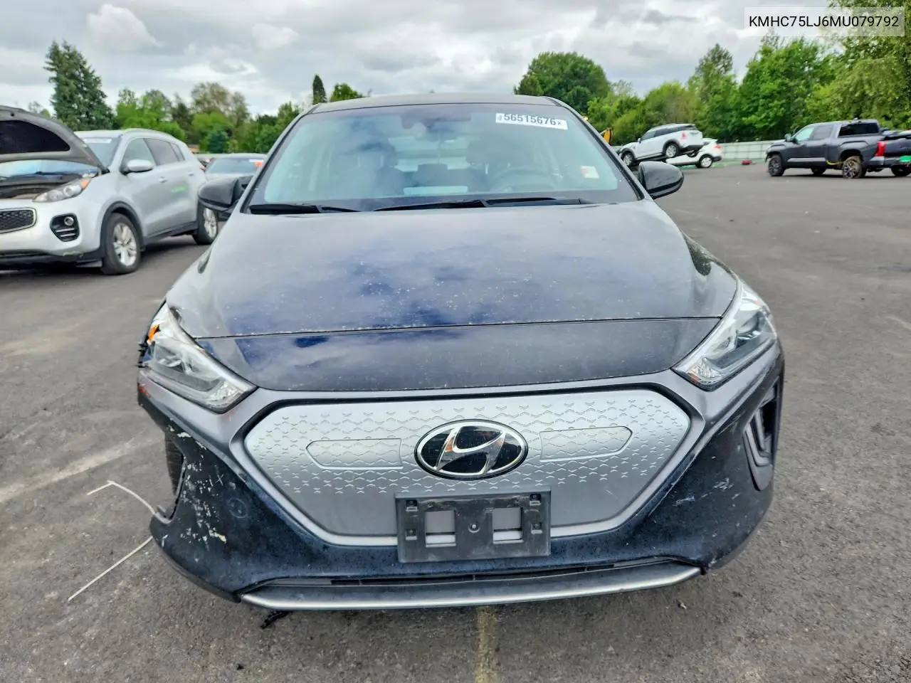 2021 Hyundai Ioniq Se VIN: KMHC75LJ6MU079792 Lot: 56515676