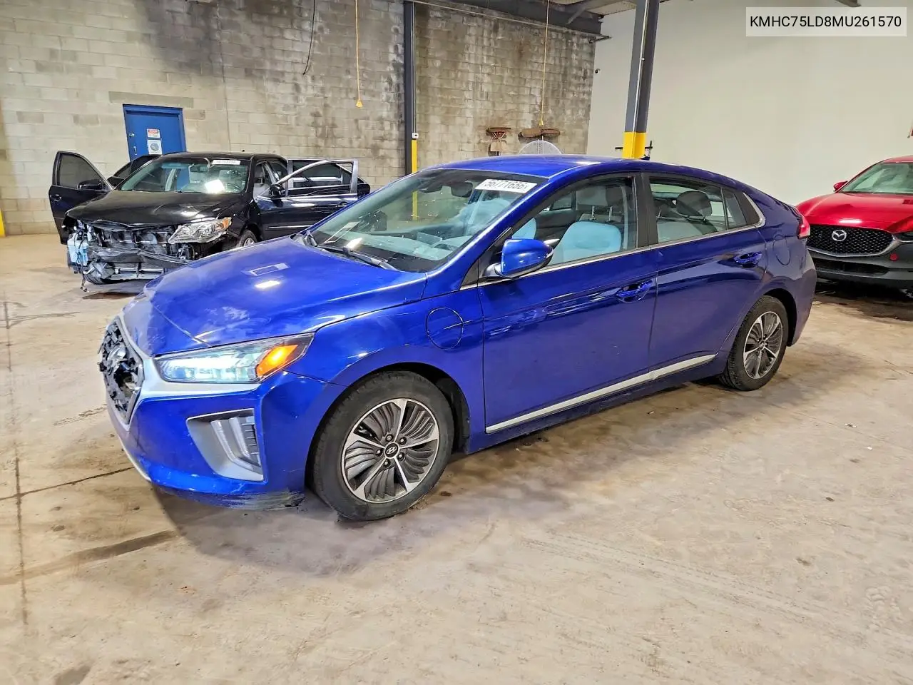 2021 Hyundai Ioniq Sel VIN: KMHC75LD8MU261570 Lot: 56771656