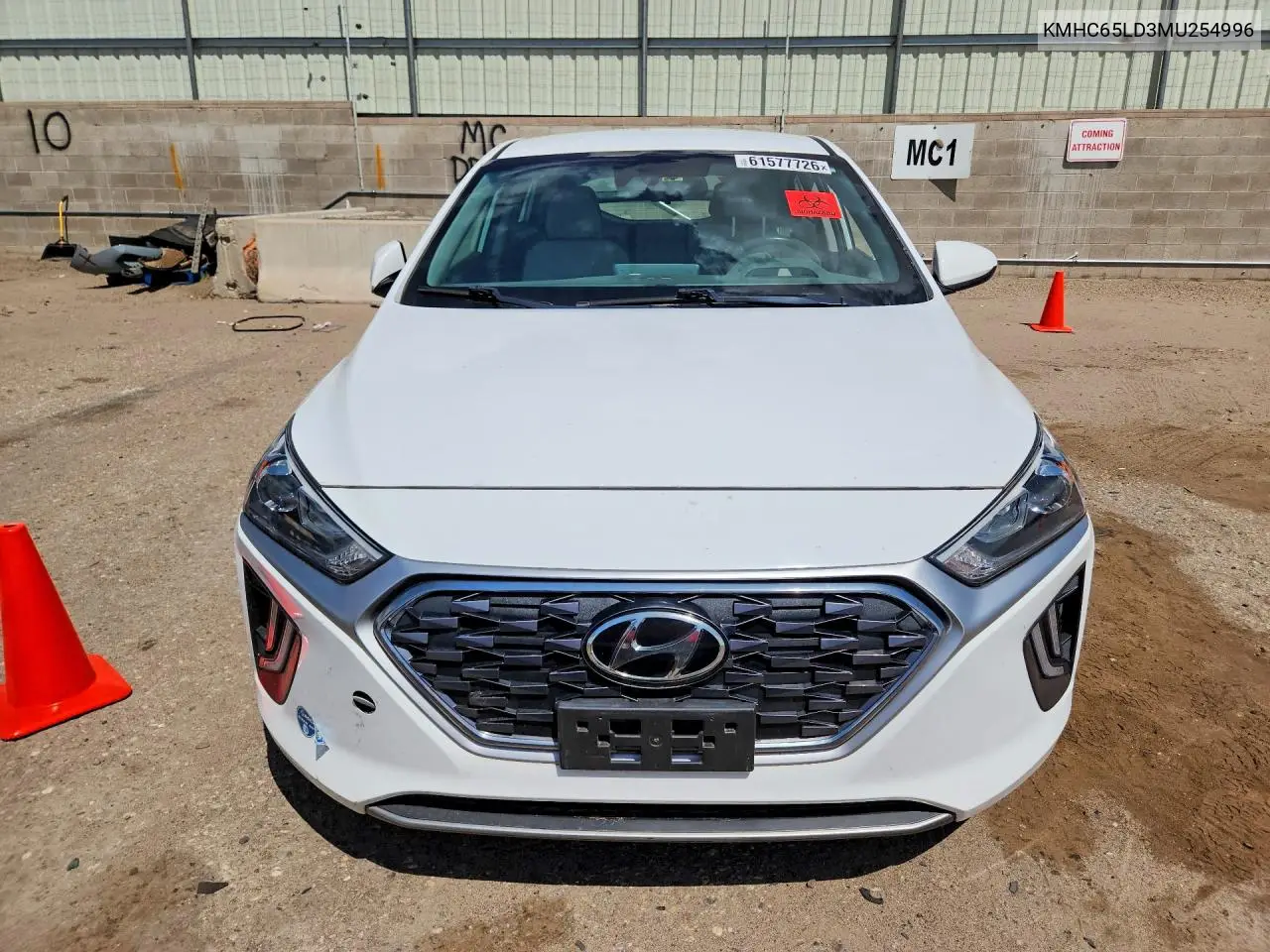 2021 Hyundai Ioniq Se VIN: KMHC65LD3MU254996 Lot: 61577726