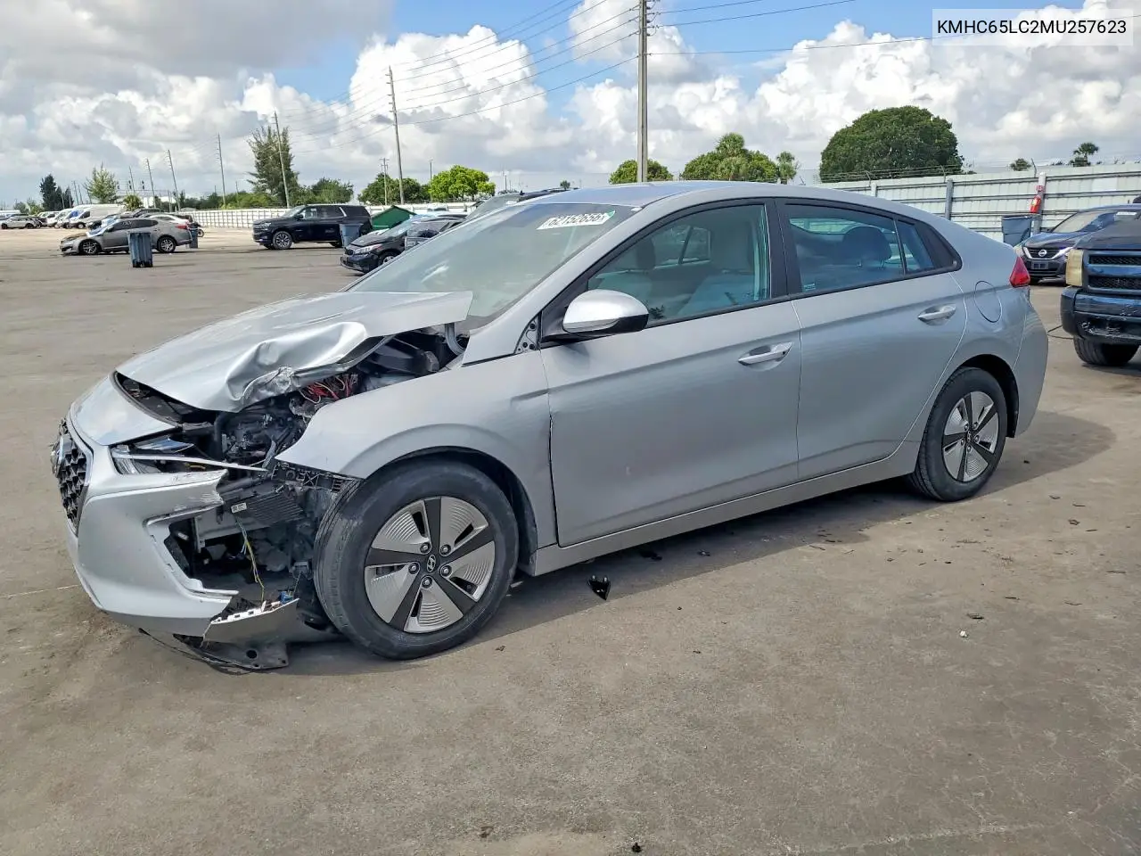 2021 Hyundai Ioniq Blue VIN: KMHC65LC2MU257623 Lot: 62152656