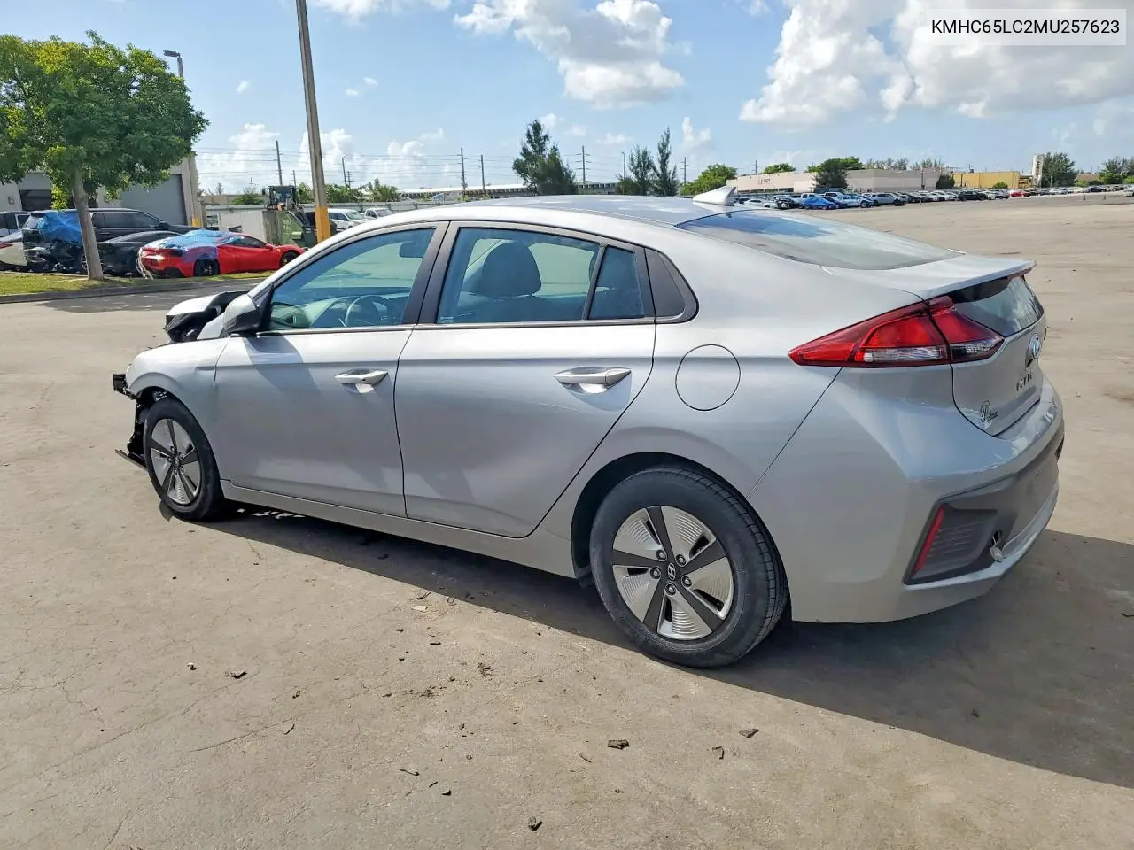 2021 Hyundai Ioniq Blue VIN: KMHC65LC2MU257623 Lot: 62152656