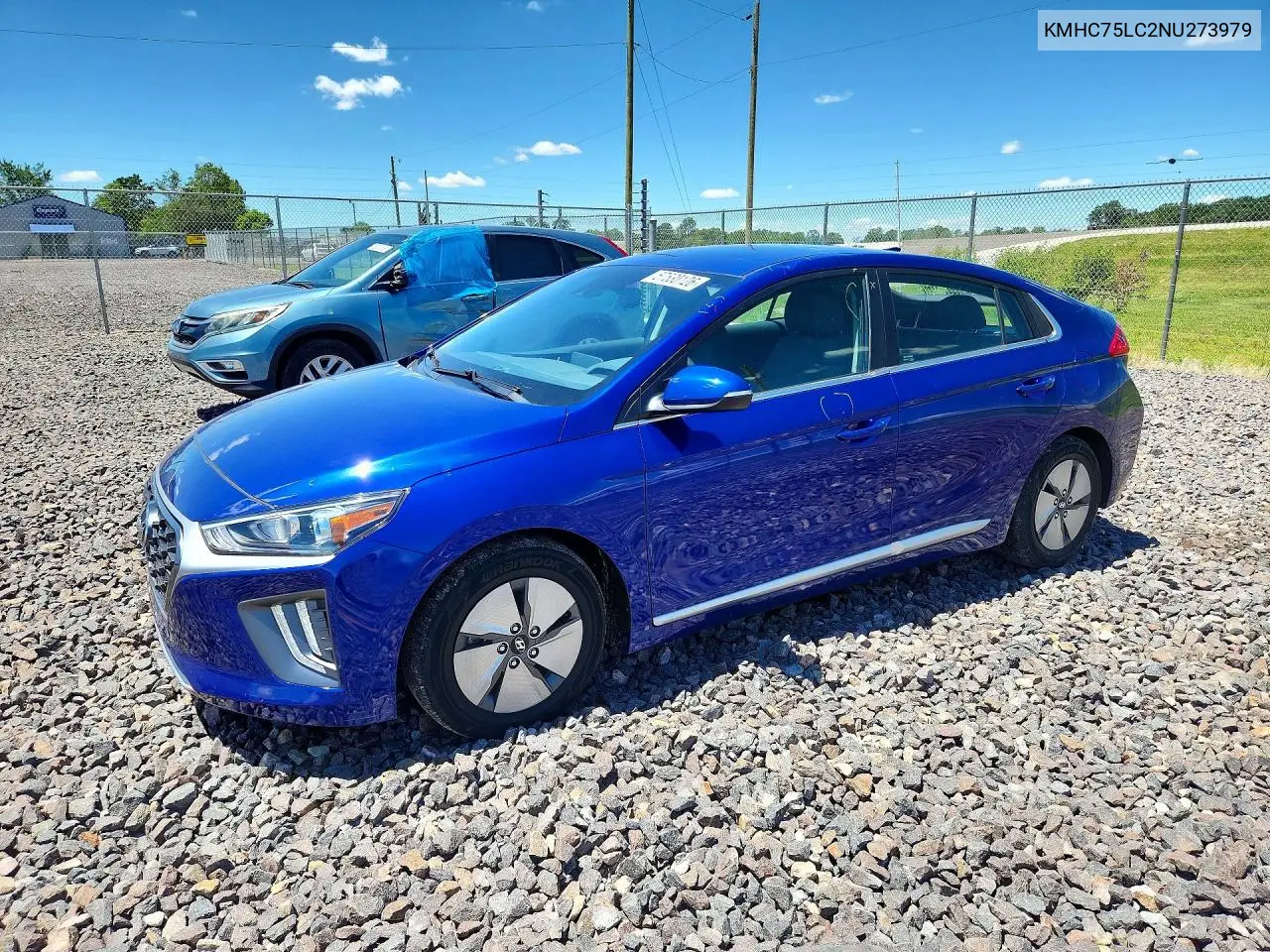 2022 Hyundai Ioniq Se VIN: KMHC75LC2NU273979 Lot: 57530126