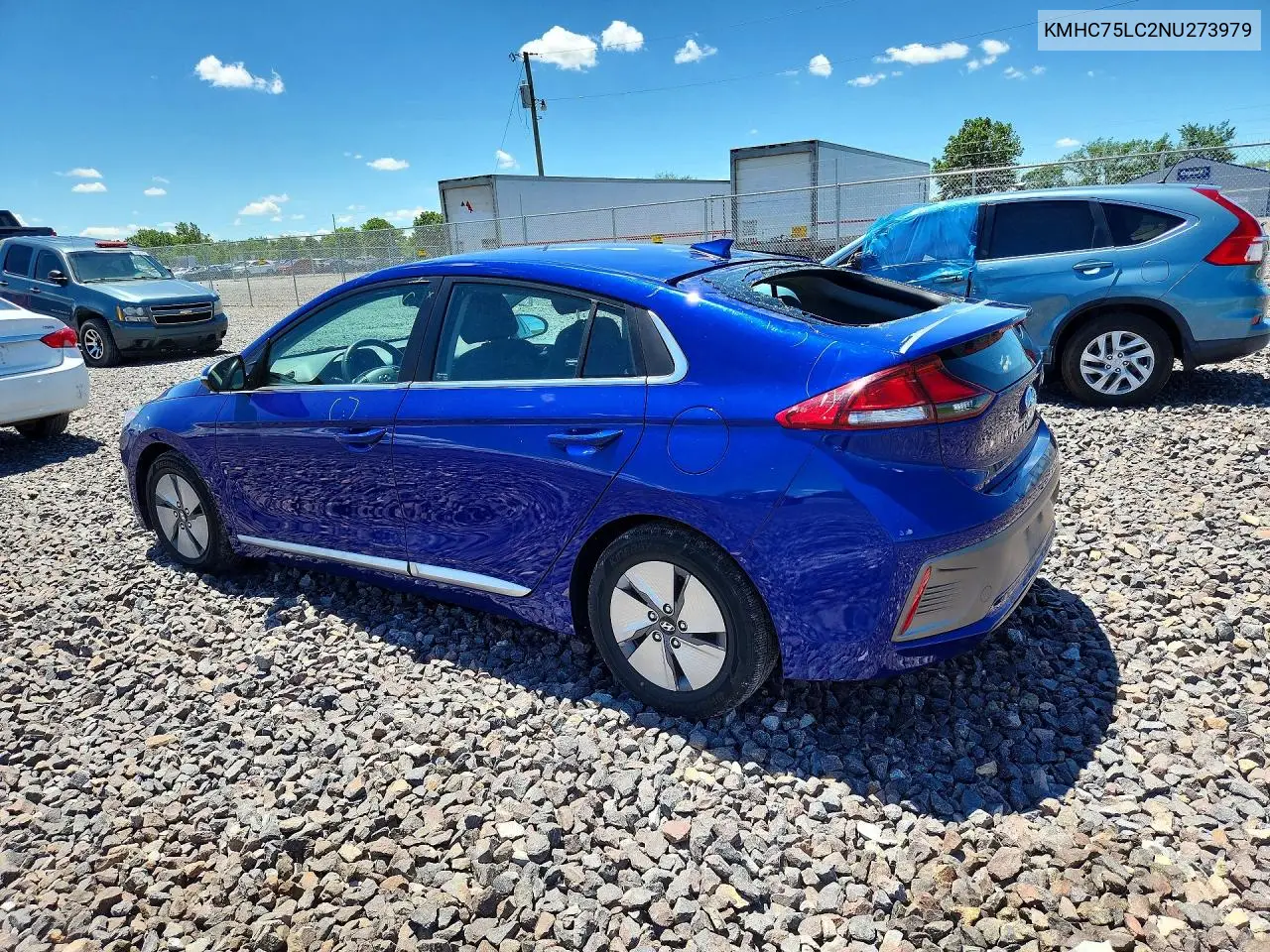 2022 Hyundai Ioniq Se VIN: KMHC75LC2NU273979 Lot: 57530126
