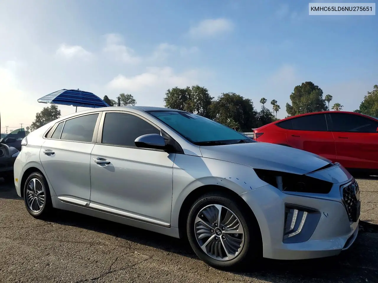 2022 Hyundai Ioniq Se VIN: KMHC65LD6NU275651 Lot: 58151036