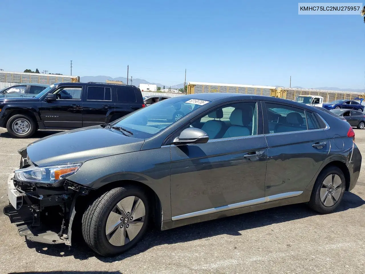 2022 Hyundai Ioniq Se VIN: KMHC75LC2NU275957 Lot: 60198706