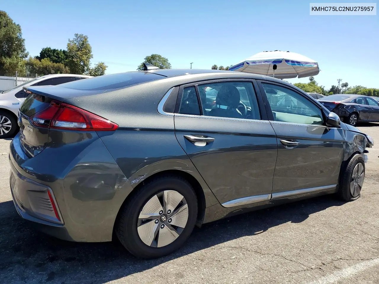 2022 Hyundai Ioniq Se VIN: KMHC75LC2NU275957 Lot: 60198706