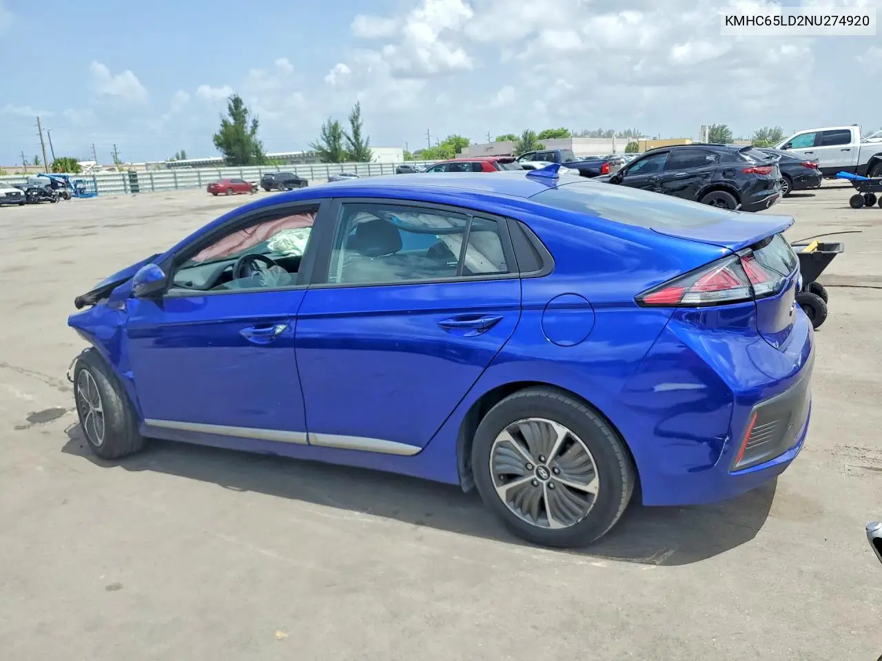 2022 Hyundai Ioniq Se VIN: KMHC65LD2NU274920 Lot: 60447546