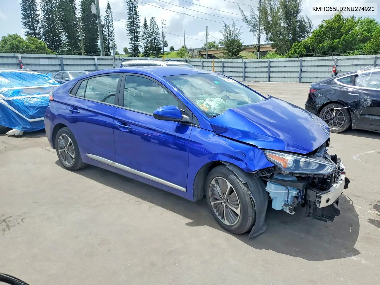 2022 Hyundai Ioniq Se VIN: KMHC65LD2NU274920 Lot: 60447546