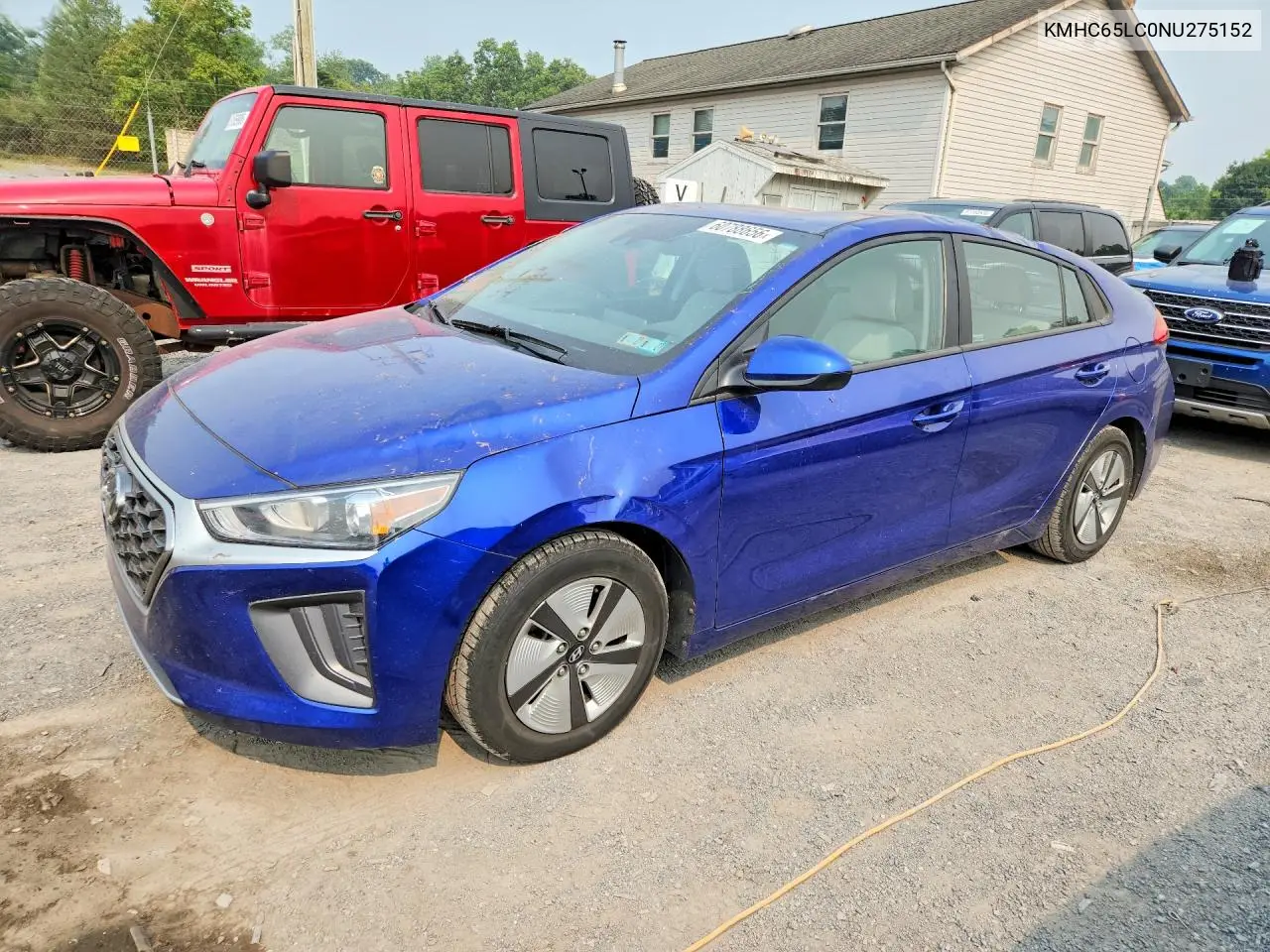 2022 Hyundai Ioniq Blue VIN: KMHC65LC0NU275152 Lot: 60788656