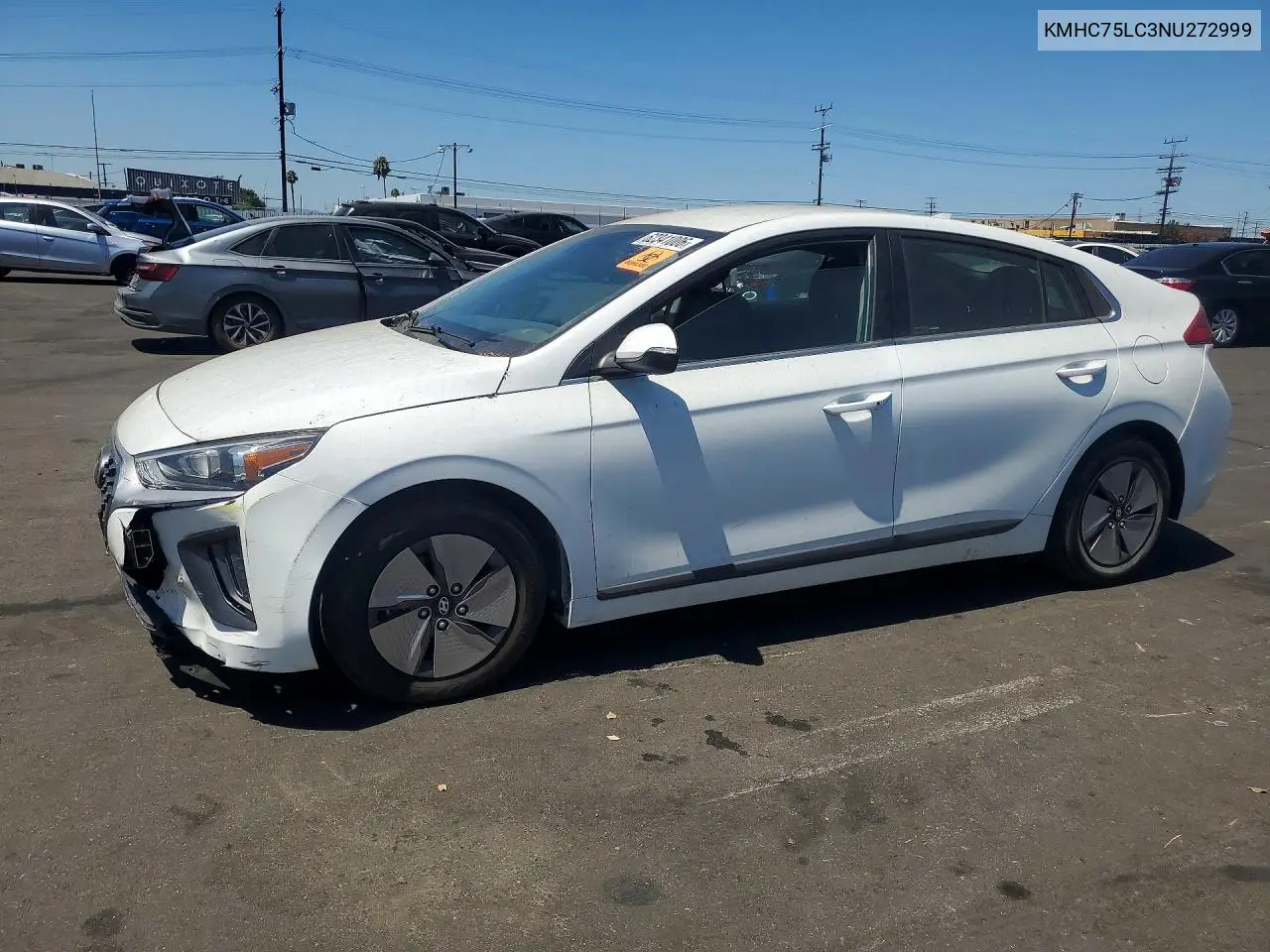 2022 Hyundai Ioniq Se VIN: KMHC75LC3NU272999 Lot: 62341006