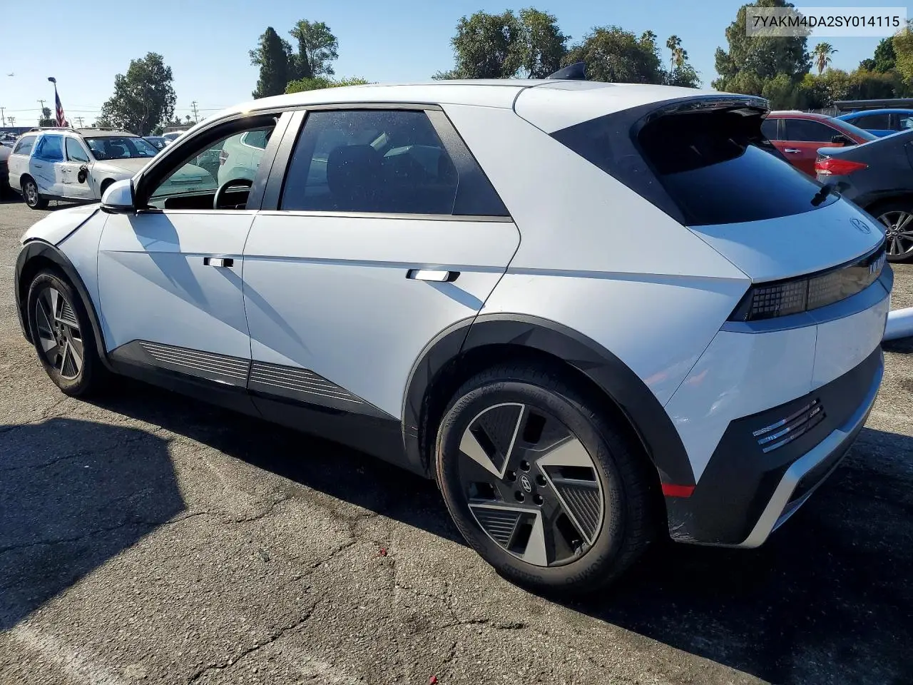 2025 Hyundai Ioniq 5 Se VIN: 7YAKM4DA2SY014115 Lot: 85974715