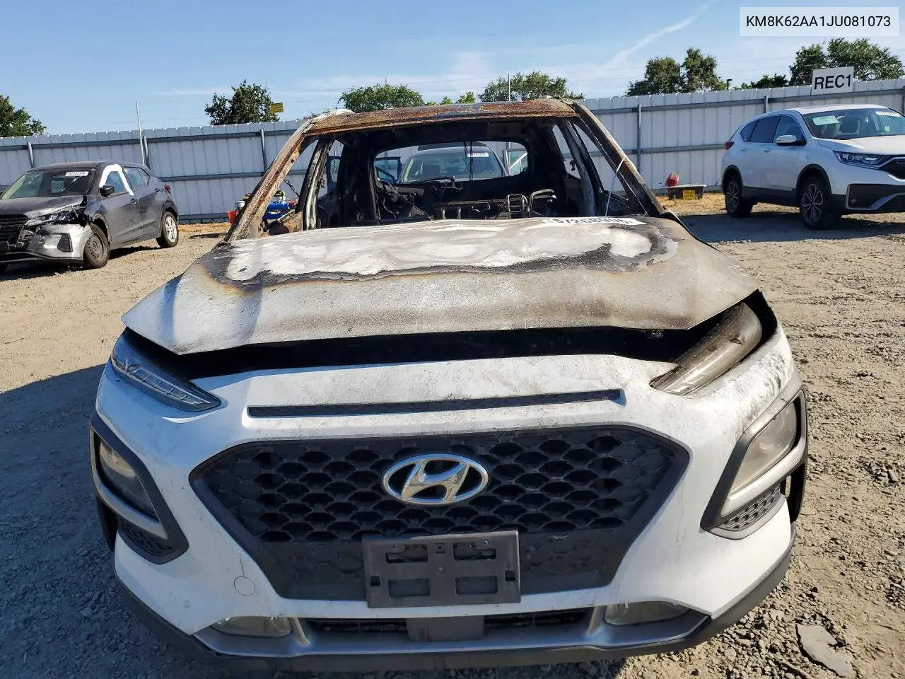 2018 Hyundai Kona Sel VIN: KM8K62AA1JU081073 Lot: 57268906