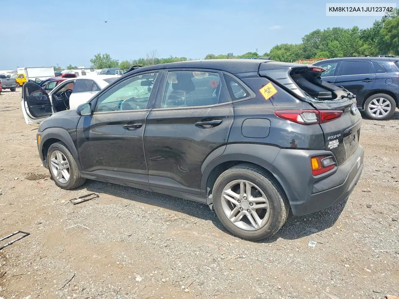 2018 Hyundai Kona Se VIN: KM8K12AA1JU123742 Lot: 59403846